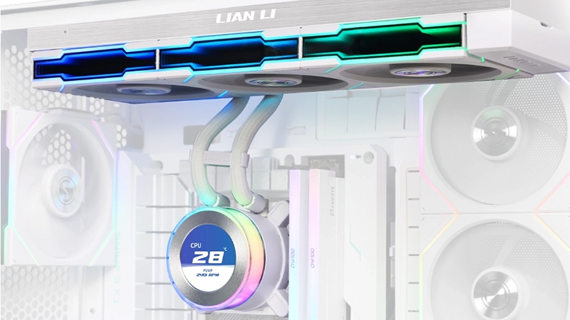 Lian Li Hydroshift II LCD-C 360N Fanless (white) - CPU fan